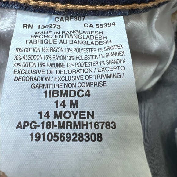 Lee Riders Modern Mid Rise Bootcut Jeans Size 14 Denim Casual - Picture 8 of 8